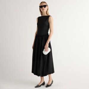 Modern Citizen Ambretta Drop-Waist Bubble Dress Size SBlack / S